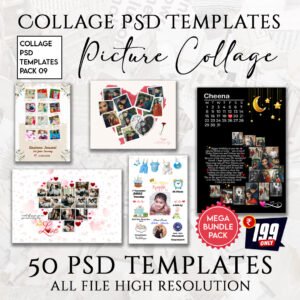 Picture Collage PSD Templates