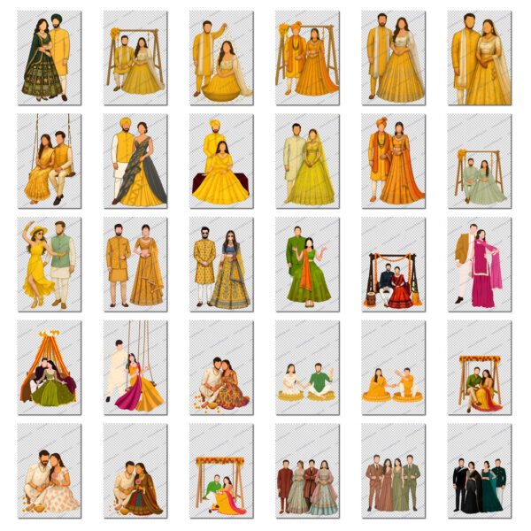 200+ Caricature PNG Files Pack - Image 4