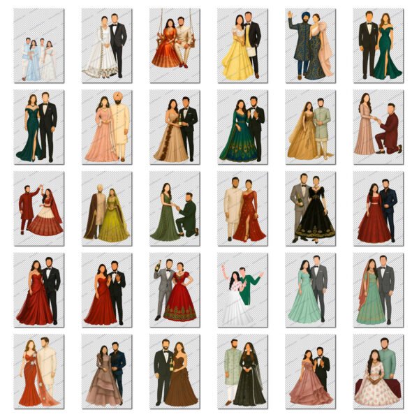 200+ Caricature PNG Files Pack - Image 5