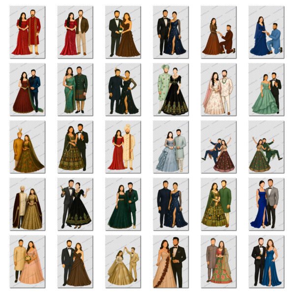 200+ Caricature PNG Files Pack - Image 6