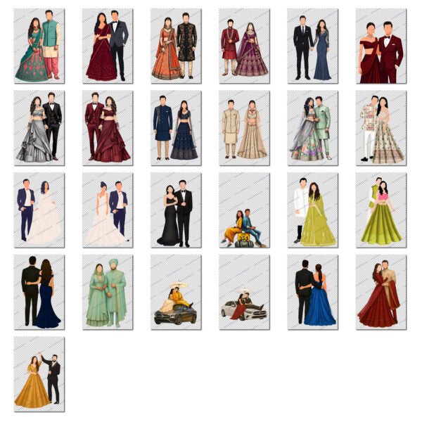 200+ Caricature PNG Files Pack - Image 8