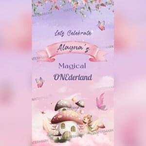 baby girl birthday invitation